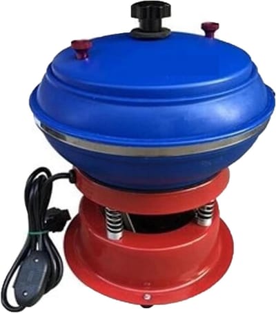 Sieraden Polijstmachine - Vibrerende Trommel - Metaal Bewerken - Hoogfrequente Vibratie - 240 mm Diameter - Zwart