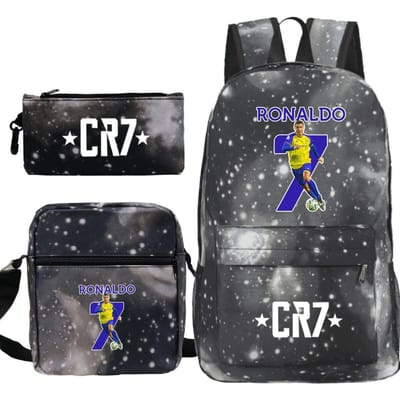 3-delige Schoolrugzakset voor Studenten Grote Capaciteit Oxford Stof Schooltas met Schouderband en Etui One size fits all