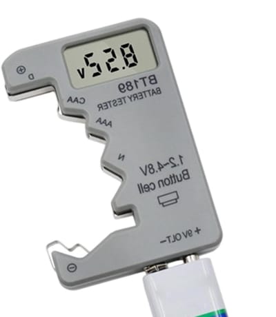 Accutester Energiemeter - Batterij Analysator - Energie Besparen - Draagbaar LED Display - Compact Formaat - Meerkleurig