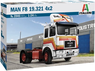 Italeri Modelbouwpakket Vrachtwagens - 3946 MAN F8 19.321 4X2 Plastic - 1:24 - Modelbouw