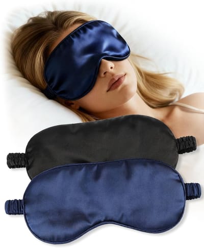 Zijde Slaapmasker voor Volwassenen, Lichtdicht en Verstelbaar, Ideaal voor Reizen en Ontspanning, Perfect voor Naps en Slaapkwaliteit