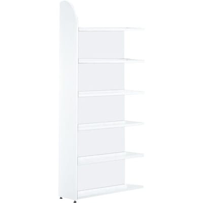 Open kast Dante®, stellingsectie, H 2250 x B 1000 mm, achterwand, wit