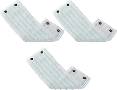 Leifheit - Clean Twist M / Combi Clean M vloerwisser vervangingsdoek met drukknoppen – Micro Duo – 33 cm / set van 3