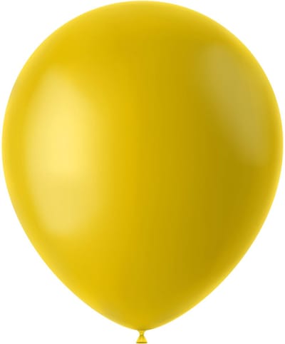 Ballonnen Tuscan Yellow Mat 33cm - 10 stuks