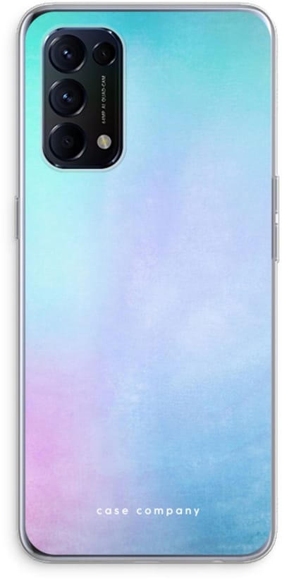Case Company® - Hoesje geschikt voor Oppo Find X3 Lite hoesje - Mist pastel - Soft Cover Telefoonhoesje - Bescherming aan alle Kanten en Schermrand