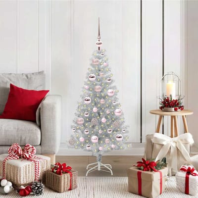 vidaXL - Kerstboom - Zilver - 120 - cm - PET