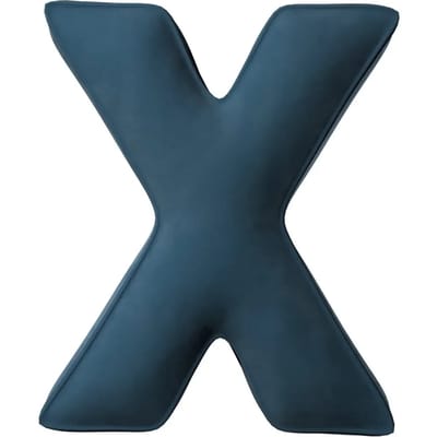 Kussen letter x Yellow Tipi Posh Velvet