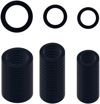 45 Stuks Platte Rubber Ringen Assortiment voor Huishoudelijke Apparaten, Waterkranen en Meubels - Diverse Maten en Dikte
