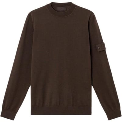 Stone Island Ghost Series Verlaagde Schouders Geribbelde Halslijn Losse Pasvorm Casual Ronde Hals Comfortabele Trui met Lange Mouwen K2S155100074S00FC-V0070 M black