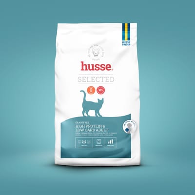 Husse Opus Lynx - Graanvrij Kattenvoer, Graanvrije Kattenbrokken, Kattenvoeding Droogvoer - 2 kg