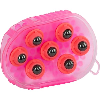 Excellent Borstel magneet massage – Luxe massageborstel voor paarden – Magneet borstel met 7 RVS rollers – Aangenaam masserend effect voor uw paard – Geschikt voor paarden – Roze