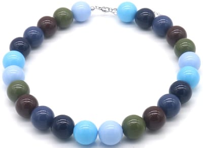Ketting - kralen - multicolor - 18mm - 40-45cm - dames - sieraden - vrolijk - opvallend - cadeau