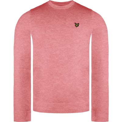 Lyle & Scott Merino Heren Roze Trui