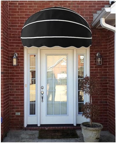 Opvouwbare Luifel - Terras Overkapping - Buiten Beschermen - Uniek Watermeloen Design - 120CM Breed - Zwart
