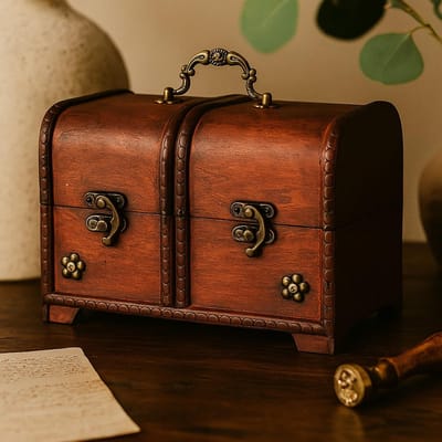 Boutique Trukado - Klassieke Schatkist Set van 3 - 22 x 15 x 13,5cm