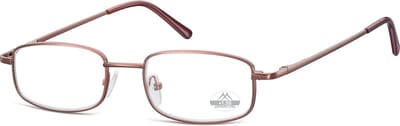 Montana Leesbril MR58A metaal rechthoek Bruin +1.00