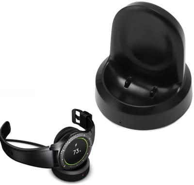 Dailygoody - Oplader voor smartwatch - Vervangende oplaadstation - Zwart - Compatibel met Watch SM-R800 R810 R815 - Oplaadbehoeften vervullen - Compac...
