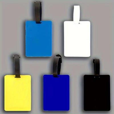 5 Stuks Lege Bagagelabel Kaartenset Verzendingsteken Anti-verlies Tag Hangplaat Mi Kids Bagage Bagagelabel Bagage Accessoire Tag Reiskaart 5pcs