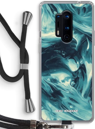 Case Company® - Hoesje met koord geschikt voor OnePlus 8 Pro hoesje met Koord - Dreaming About Whales - Telefoonhoesje met Zwart Koord - Bescherming aan alle Kanten en Over de Schermrand