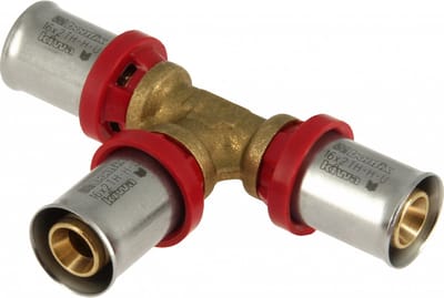 Bonfix Alu-pers messing persfitting T-stuk 16mm FFF