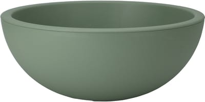 Pro Garden Plantenpot/bloempot ronde schaal - kunststof - groen - D40 x H16 cm - Voor buiten
