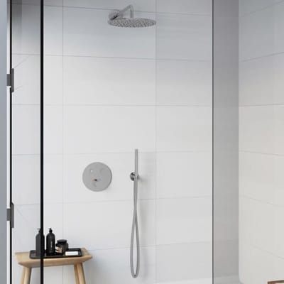 Steinberg Sensual Rain Pushtronic Set 3 round, thermostat, 2 consumers, with rain shower Ø 30 cm PushtronicSet3-round
