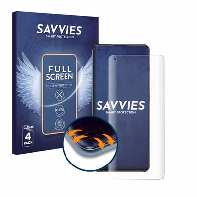 Savvies - Screenprotector voor OnePlus 11 5G - Folie Beschermfolie transparant volledig dekking 4 Stuks