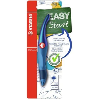 STABILO EASYoriginal - Ergonomische Rollerball - Rechtshandig - Blauwe Inkt - Holograph Edition - Navulbaar - Blauw