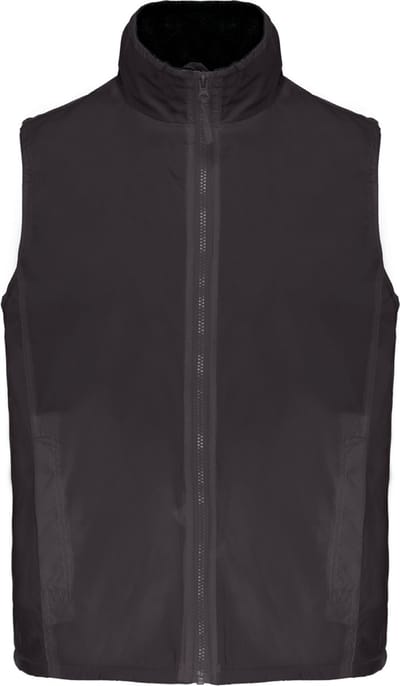 Kariban Met fleece gevoerde bodywarmer unisex K679 - Dark Grey / Black - XS