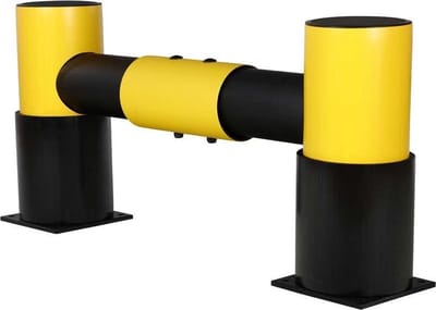 Rekbescherming - Geel/Zwart - 1137 mm (B) x 500 mm (H) - Flexibele kunststof - d-flexx - Golf