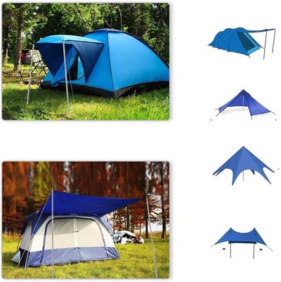 Telescopische Tentstokken Set van 2 - Verstelbare en Lichtgewicht RVS Stangen voor Tarp en Luifel