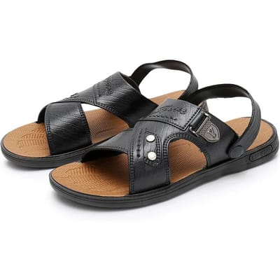 Zomer Heren Strand Sandalen Dikke Zool Antislip Ademend Casual Schoenen 40