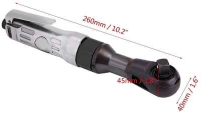 Dailygoods Air Ratchet Wrench Pneumatische Steeksleutel Professioneel en Compact 1/2 inch Verstelbare Kracht Ideaal voor Klussen 160 RPM