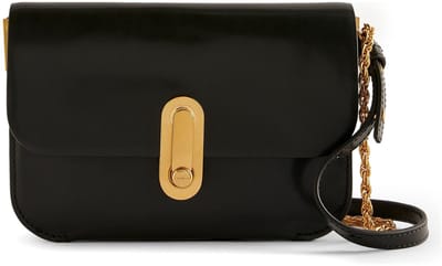 Ted Baker Leren schoudertas Kkaysa Polished Leather Crossbody Bag Black zwart