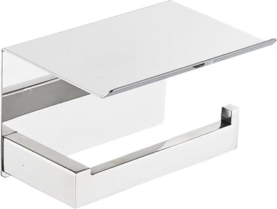 Wc-rolhouder chroom met planchet