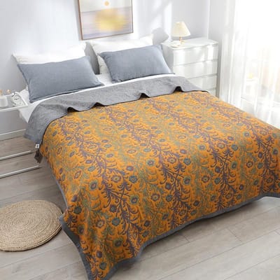 Verdikte De Veloursvezel + 100% Katoen Mousselinekatoen Winter Hoeslaken Dubbelzijdig Velours Bedsprei Zachte Sprei 200x230cm 200cm*230cm
