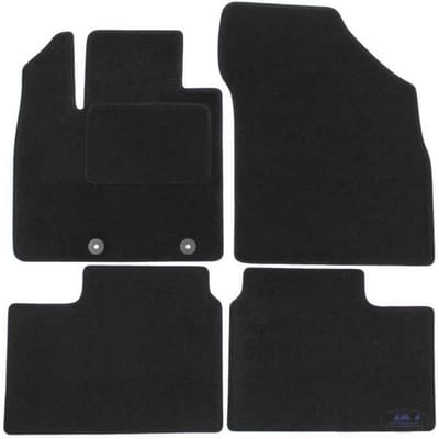 Tapis De Sol Noir Velours - J&J AUTOMOTIVE - Suzuki Ignis - Sur Mesure - Antidérapant - Imperméable noir