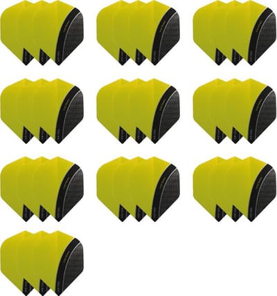 10 - Sets XS100 Curve 100 micron flights - Geel
