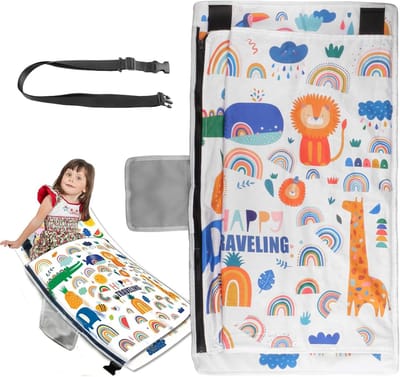 Kinder Zitverlenging - Vliegtuig Voetsteun - Comfortabel Reizen - Opvouwbaar Ontwerp - 79 x 44 cm - Wit
