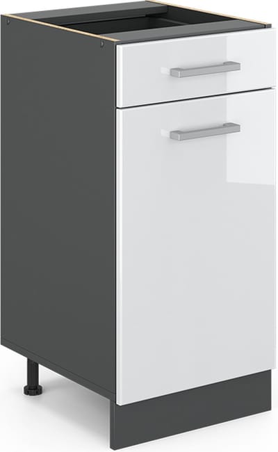 Vicco R-Line Keukenonderkast – 40 cm zonder werkblad Wit Hoogglans