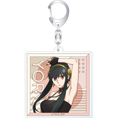 SPY×FAMILY Loid Forger Anya Forger Yor Forger Bonder Forger Officiële HD Acryl Sleutelhanger Tas hanger anime merchandise Fans Bedel Cadeau 6 cm white
