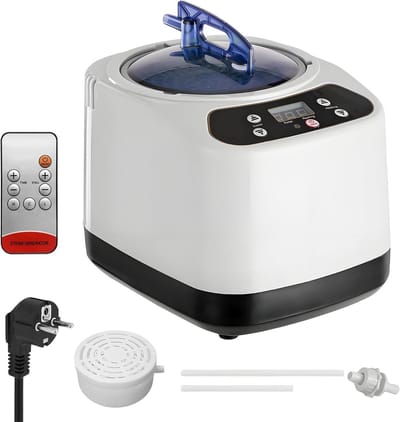 Stoomgenerator - Stoombad machine - Thuis ontspannen - Met afstandsbediening - 3 liter capaciteit - Wit