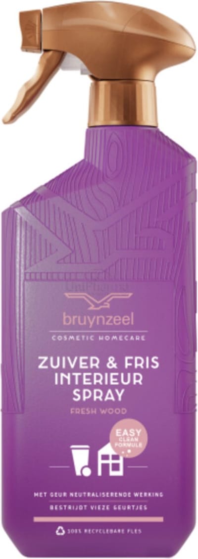 Bruynzeel Cosmetic Homecare Zuiver & Fris Interieurspray Fresh Wood 500 ml
