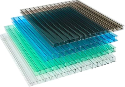 Dubbelwandige Polycarbonaat Panelen - Transparante Dakplaten - Bescherming Buitenruimte - Onbreekbaar Weerbestendig - 50 x 50 cm - Transparant