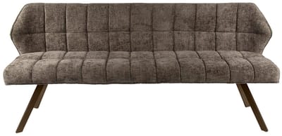 Fraaai - Ramon eetkamerbank 180 cm geweven- brons onderstel - taupe