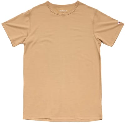 Devold Of Norway Breeze Plus Merino 200 T-shirt Met Korte Mouwen Beige L Man