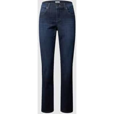regular fit jeans met labelpatch model 'CICI 34' model CICI