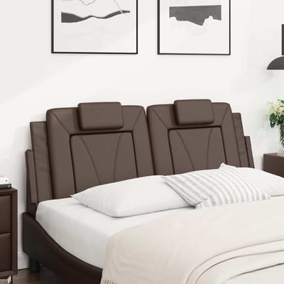 vidaXL - Hoofdbordkussen - "Viana" - 120 - cm - kunstleer - bruin