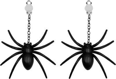 Boland - Paar oorbellen Spin - Volwassenen - Vrouwen - Heks - Halloween en Horror- Gothic