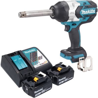 Makita DTW 1005 RT accu slagmoersleutel 18 V 1360 Nm 3/4" borstelloos + 2x oplaadbare accu 5.0 Ah + lader
